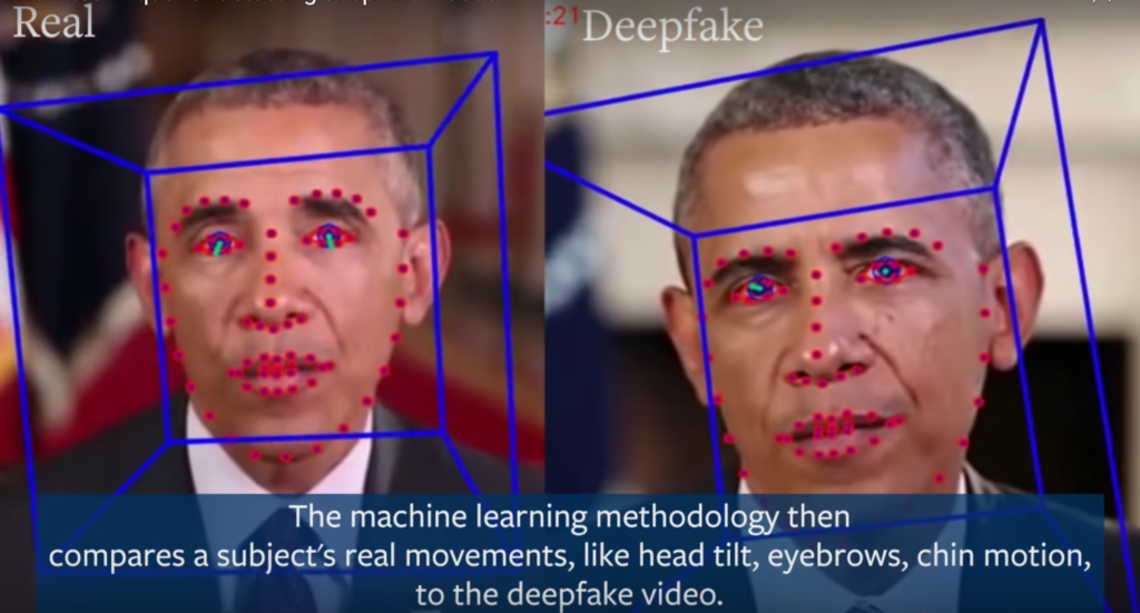 Reconnaissance faciale et lip-sync est une des techniques pour identifier une vidéo deepfake