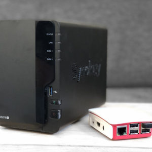 NAS Synology DS218 Plus et Raspberry Pi Modèle 2B