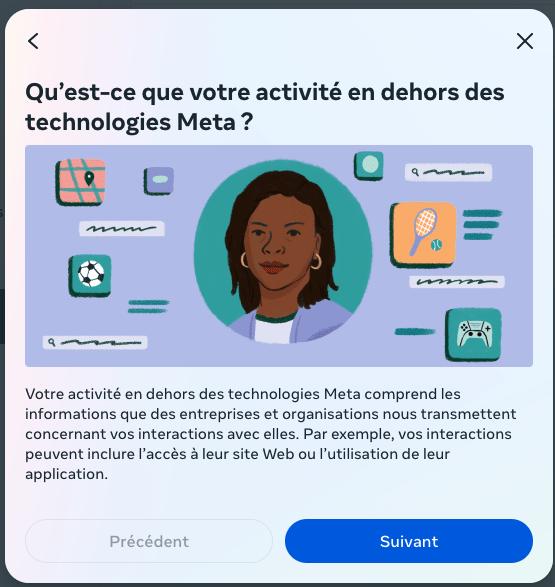 Comment échapper à la surveillance facebook - Votre activité en dehors des technologies Meta