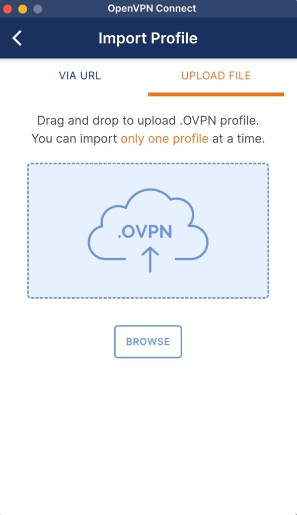 Configurer un VPN Serveur avec le NAS Synology - Importer un profil