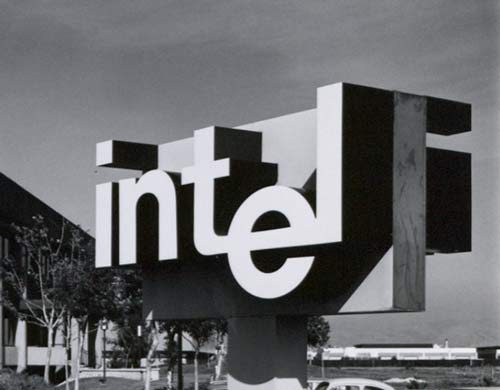 Logo physique bureau Intel Silicon Valley