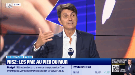 NIS2 - Les PME au pied au mur. Michel Juvin, CISO RSSI Lafarge et Chanel mentionne Clément Donzel sur BFM Busienss
