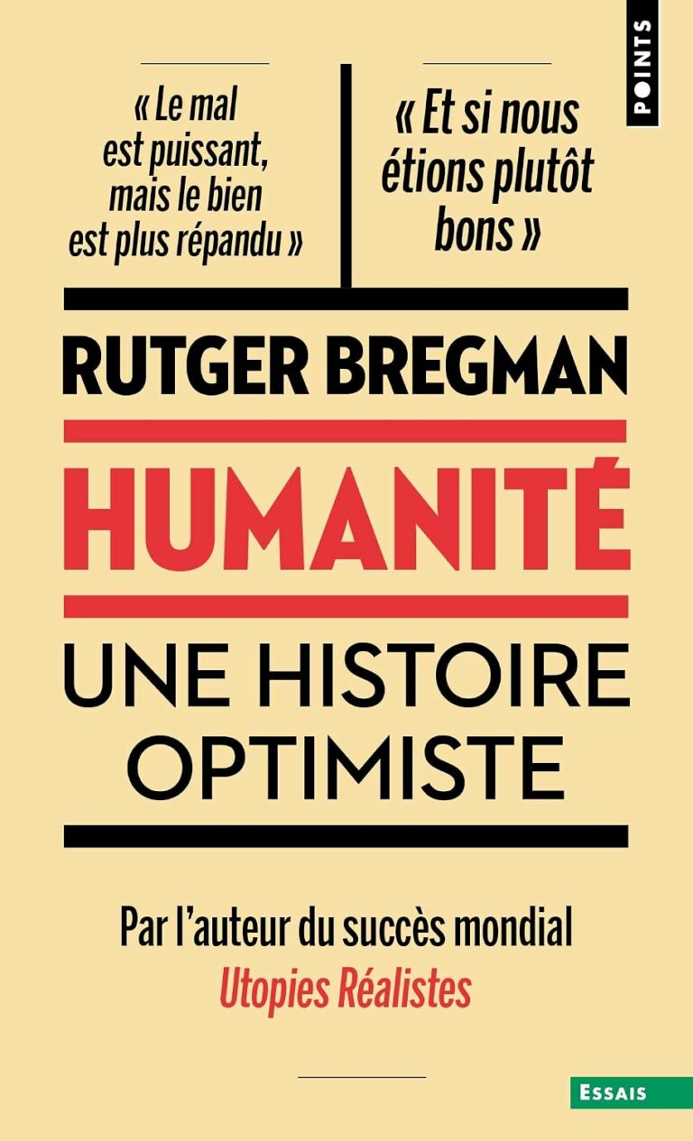 Couverture du livre Huamnité de Rutger Bregman chez Points édition